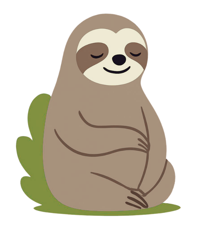 Sloth Meditating
